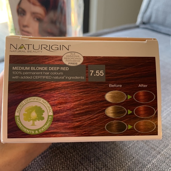 Naturigin Permanent Hair Dye - Red - 1 Box Now Available - $12/ea. - Picture 2 of 2